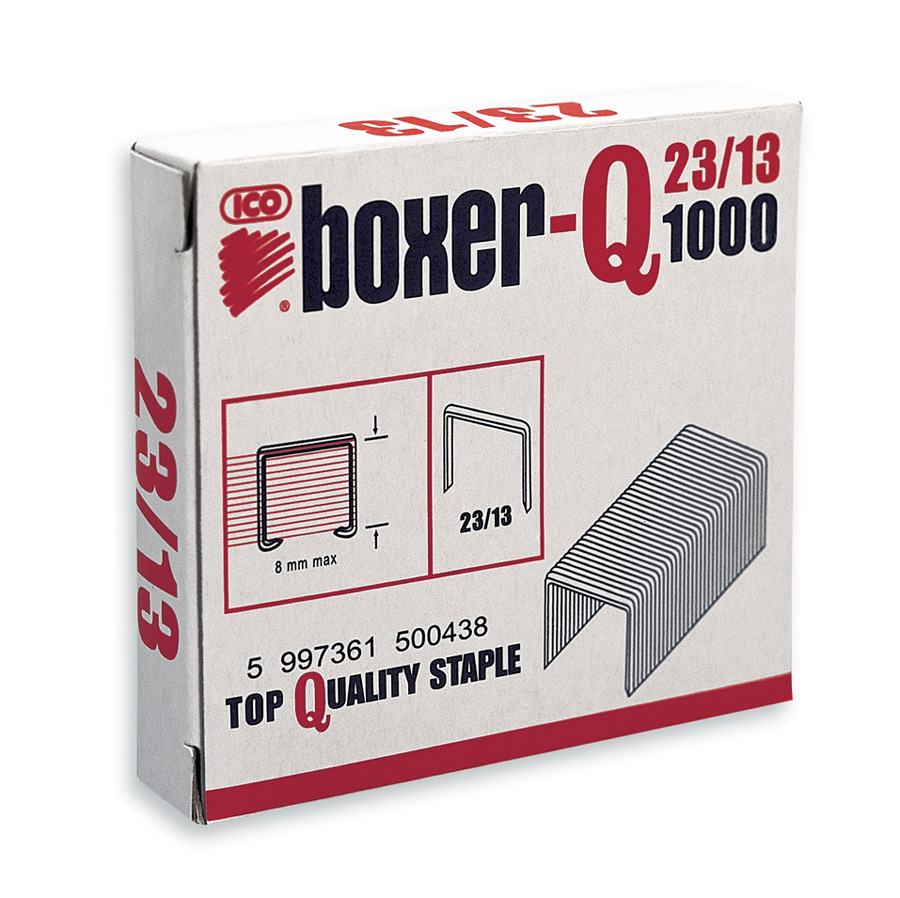 Sešívací spony BOXER-Q 23/13, 1000 ks