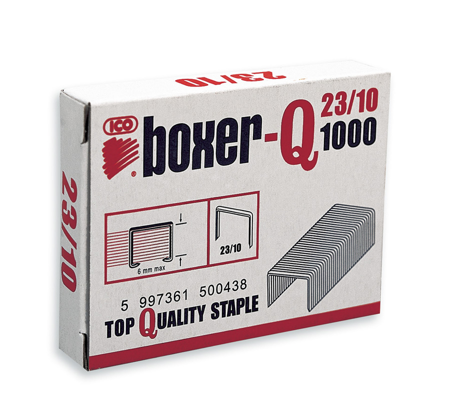Sešívací spony BOXER-Q 23/10, 1000 ks