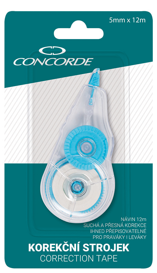 Korekční strojek CONCORDE Lungo, 5mm x 12m