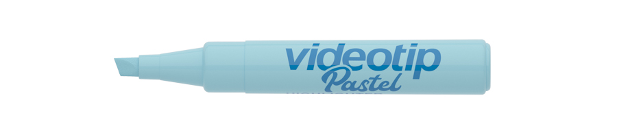 Zvýrazňovač ICO Videotip pastelový, pastel modrá