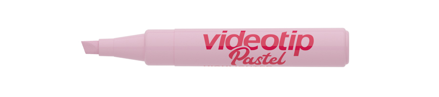 Zvýrazňovač ICO Videotip pastelový, pastel růžová