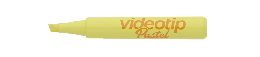 Zvýrazňovač ICO Videotip pastelový, pastel žlutá