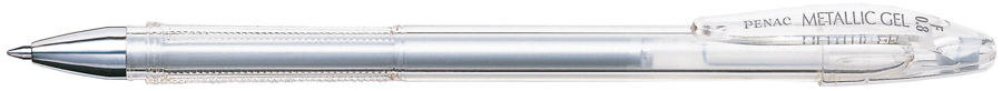 Gelový roller PENAC FX-3 Metallic, stříbrný
