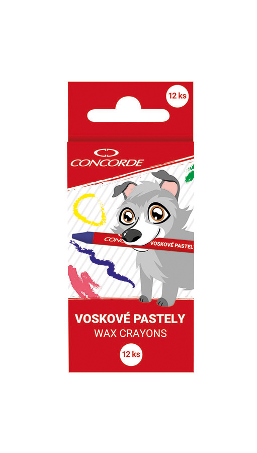 Voskovky sada 12 barev, CONCORDE